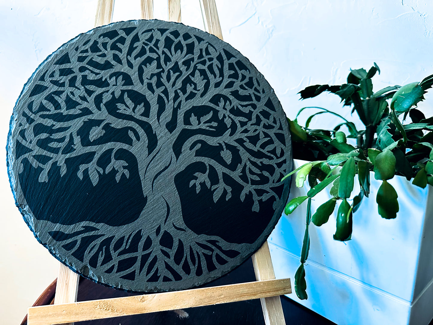 ✨🌳 L’Arbre de Vie gravé dans l’ardoise 🌳✨