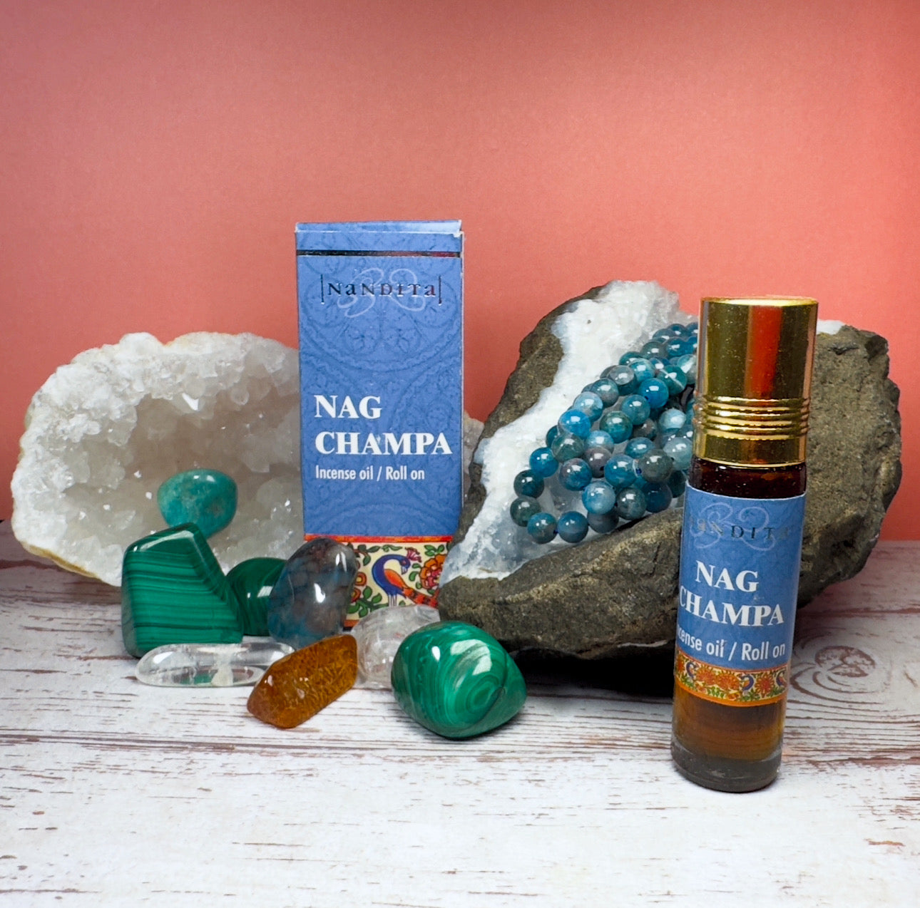 Huile Parfumée Nandita – Nag Champa 8 ml (Roll-on)